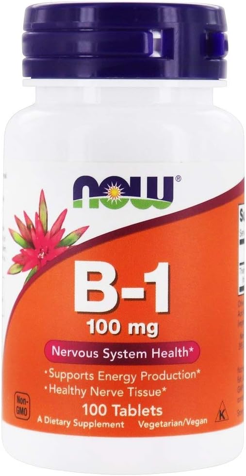Teraz żywność Witamina B-1 (Tiamina), 100 tabletek / 100 mg (Opakowanie 2)