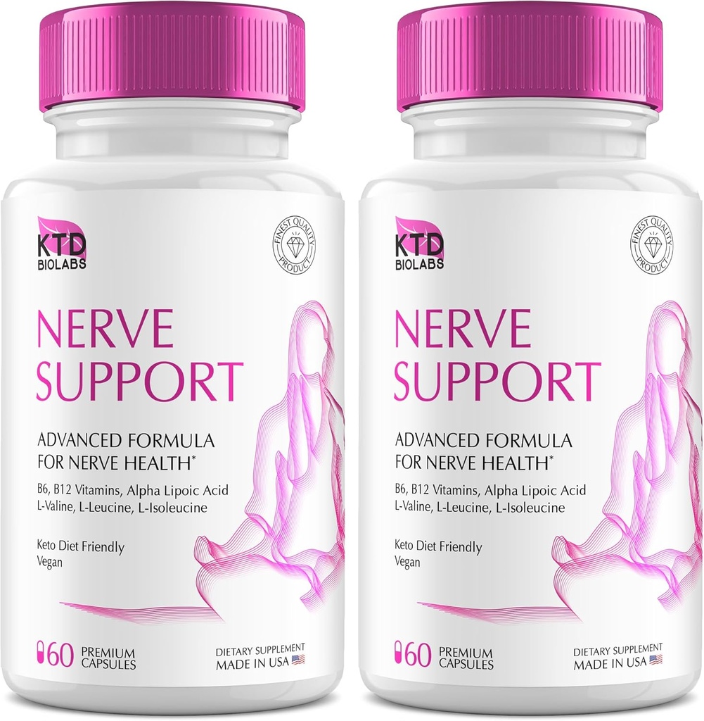 Opakowanie 2 Nerve Zbawiciel dla Neuropatii 828mg, Advanced Nerve Supplement Supplement, Renew dla zdrowych stóp, Najlepszy Regen z kwasem lipoicznym alfa, Witaminy D, B6, B12- 60 Kapsułki