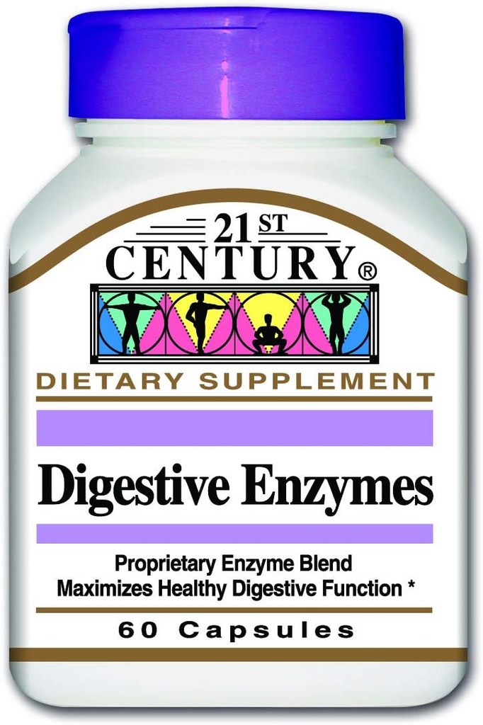 Kapsułki Digestive Enzymes XXI wieku, 60 sztuk (opakowanie po 2 sztuki)