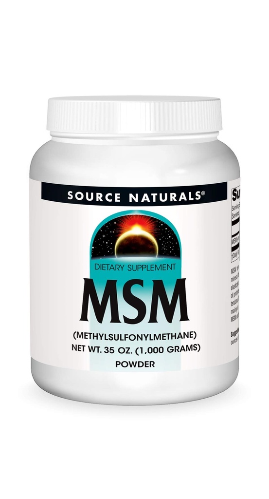 Źródło Naturals MSM (Methylsulfonylmetan) Net WT. 35 Ounce (1000 gramów) - Proszek