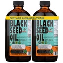 180 Days Premium 2 Pack 16- Ounce Turkish Black Seed Oil - 3X Thymoquinone Optimal - Cold- Pressed, Naturalne źródło przeciwutleniaczy - by Sweet Sunnah