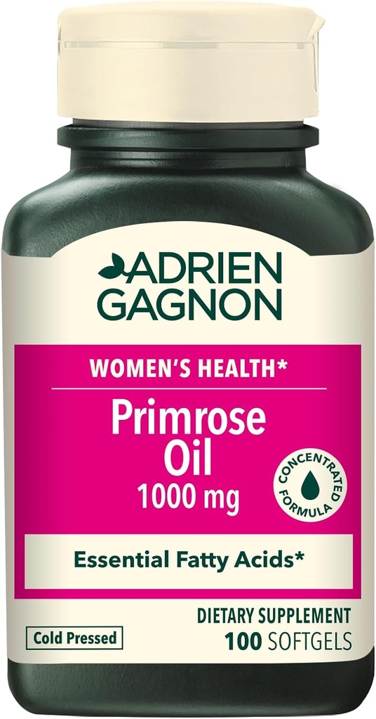 Adrien Gagnon - Wieczorny olej Primrose Oil 1000 mg, dla zespołu przedmenstruacyjnego - 100