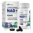 900 mg liposomal NAD + Suplement z Trans Resveratrol 300 mg, Zastępuje NMN, Superior Absorption, True NAD Plus Suplement do naprawy DNA i boost NAD +, Starzenie się Obrona, Energia, Długotrwałość, 60 Softgels