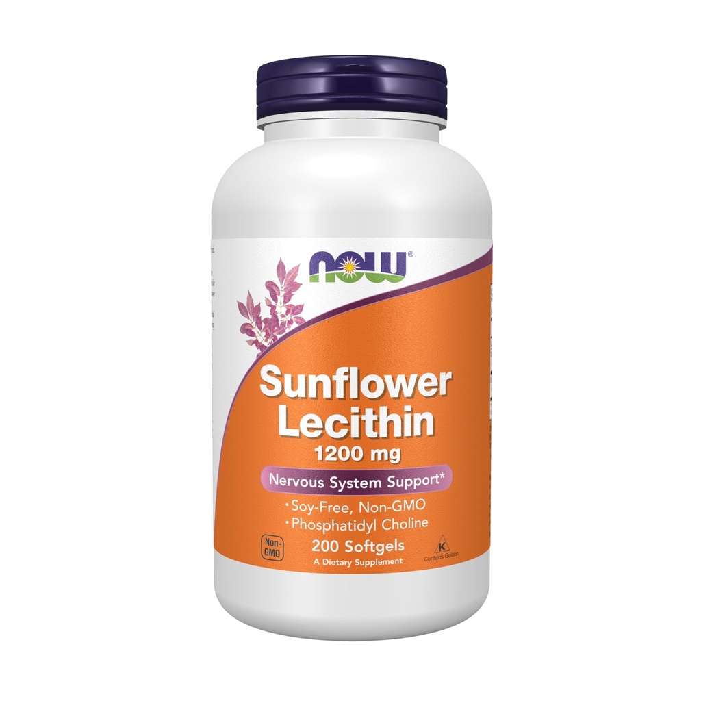 Teraz suplementy, Lecytyna słonecznikowa 1200 mg z fosfotydylocholiny, 200 Softgels