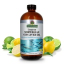 Odpowiedź przyroda Cod Liver Oil Liquid Supplement, 16- Fluid Ounces Nex124; Promotes a Healthy Heart & Brain Next 124; Wsparcie Cognitive i układu sercowo- naczyniowego 124; Wielki Tasting (Pack of 1)