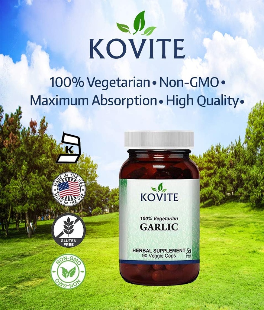 Czosnek 500 mg 100% wegetarianin - 90 Kapsułki warzywne