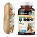 BIO KRAUTER Quinine for Leg Cramps Capsules 500 mg - 100 Count - Cinchona Bark Powder - Quinine Capsules - Vegan, No Fillers