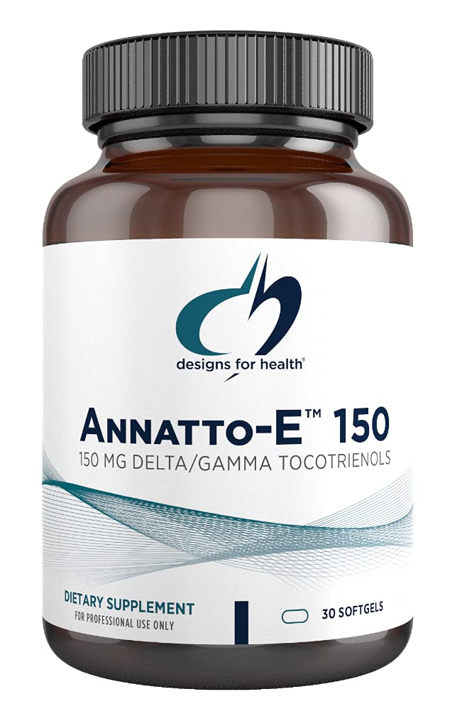 Designs for Health Annatto- E 150mg Tocotrienols - DeltaGold witaminy E Complex Supplement with Delta + Gamma Tocotrienols - cardioviral, Healthy Aging + Antioksydant Support - Non-GMO (30 Softgels)