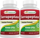Najlepsi naturalni Serrapeptaza 40000 SPU 90 Vcaps (90 Liczba (Opakowanie po 2))