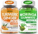 2 Pack Turmeric Gummies Ginger + 2 Pack Moringa Gummies