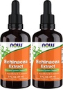 Teraz suplementy, Echinacea ekstrakt płynny z kroplomierzem, Wsparcie systemu immunologicznego *, 2- unce (Opakowanie 2)