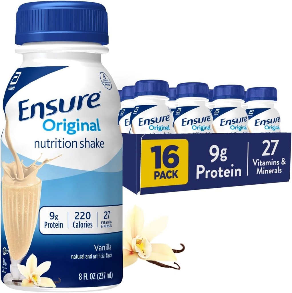 Upewnij się, że oryginalny Vanilla Nutrition Shake Hughes 124; posiłek zastępujący Shake 'a Hughes 124; 16 Pack