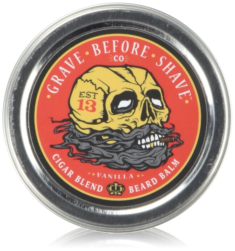 Grave Before Shave ™ Digar Brode Balm (zapach cygara / wanilii) (2 oz.)