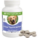 Tylko naturalne zwierzę psów Tyroid Wellness Supplment dla psów - 90 tabletek do żucia