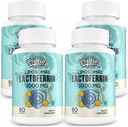 Liposomal Lactoferrin 1000 mg Diet - Maximatized Lactoferrin - A Component in Colostrum - for Iron Absorption & Immune Function Lactoferrin Supplements for Adult, 60 Softgels (4 butelki)