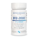 Biotics Research B12-2000™ Vitamin B12 2000 mcg, B6, Folate–B12 Sublingual Lozenges, Methylation Support Supplement, High Potency, Highly Absorbable, Natural, Berry Flavor, Dissolves Easily–60 Count