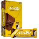 NuGo Protein Bar, Czekoladowy Banan, 13g Protein, Gluten Free, 15 Hrabia