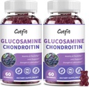 Catfit Glukozamina Chondroitin Gummies, Extra Siła Joint Health Support Supplement with MSM & Elderberry, Antyoksydant Immune Supplement Supplement for Adult Men & Women (2 Pack)