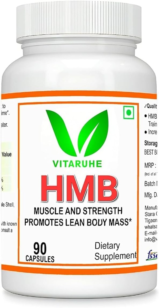 Generic Senta HMB Supplement 1000mg. Wspiera wzrost mięśni, Zatrzymanie & Lean mięśni masy 124; Szybki trening odzyskiwania dla Bodybuilding 90 Kapsułki