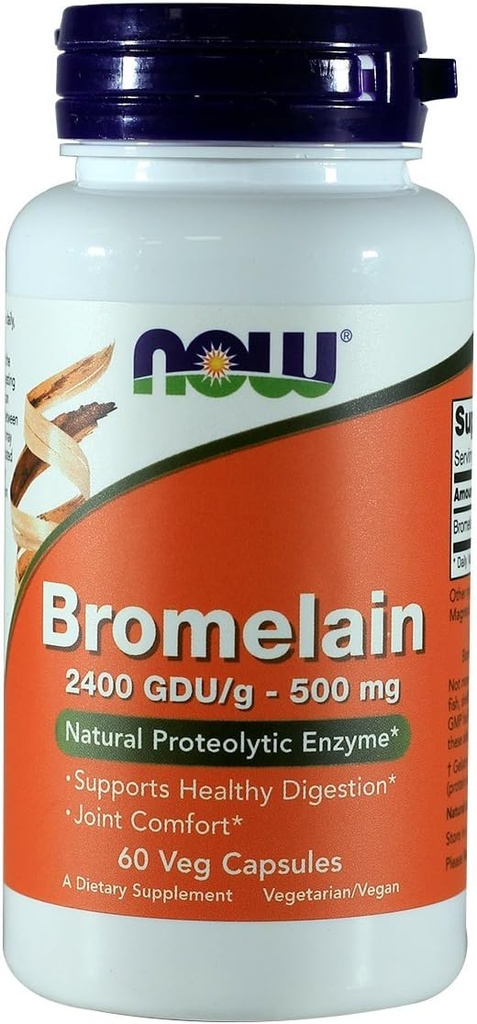 Teraz Bromelain 2400 GDU, 500 mg, 60 kapsułek (opakowanie po 2)