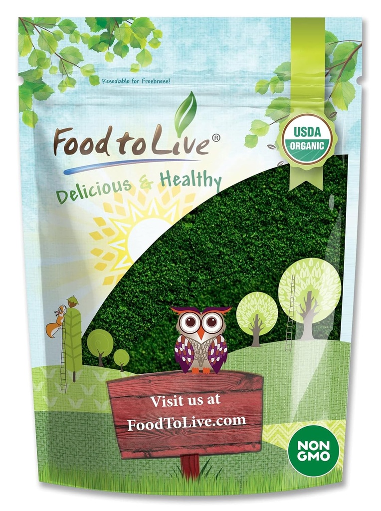 Żywność do życia Organic Algae Proszek Mix, 4 Funty - Spirulina i Chlorella 50 / 50 Mieszanka, Non-GMO, Bogate w chlorofil, Surowy, Czysty, Wegan Superfood, Luzem, Wielki dla Smoothies, Dobre źródło białka
