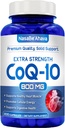 CoQ10 800mg kapsułki 124; Vegan Friendly Coenzym Q10 800mg z Easy Absorption Ubiquinone Supplement for Skin Heart and Energy Support Assistance 124; Made in The USA in cGMP Facility (100 Servings)