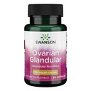 Swanson Ovarian Glandular Supplement - Kobiece Glandular Health and Balance Support - Premium Bovine Tissue - 60 kapsułki, 250mg każdy