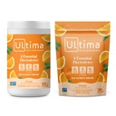 Ultima Replenisher Electrolyte w proszku zestaw do napojów - Cukier wolny - Pomarańcza, 90 Puszka do podawania i 20 Opakowania Stickpack - 6 Elektrolitów i Minerałów - Keto Friendly, Wegan, Non-GMO