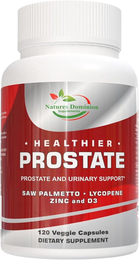 Piła Palmetto dla mężczyzn, Likopen, Cynk, Witamina D3. Saw Palmetto Suplement dla mężczyzn. Wsparcie prostaty z Lycopene