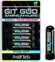 GIT GUD Energy Stick (4 Pack) Konkurencyjny wzmacniacz ogniskowy, odświeżacz mennicy Aroma, Daily-Use, Przenośne jednorazowego, Tricky Taffy (Taffy Mint)