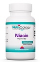 Nutricology Niacin Supplement - Witamina B3 dla mężczyzn i kobiet, Niacyna z zaczerwienieniem, Kwas nikotynowy, NAD, 250 mg kapsułki wegetariańskie - 90