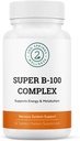 Super B- 100 Complex - Kompleks witamin o wysokim potencjale B z B- 6, B- 12, folianem, niacyną, biotyną, choliną, inozytolem i PABA dla energii, metabolizmu, mózgu i Nerve Support