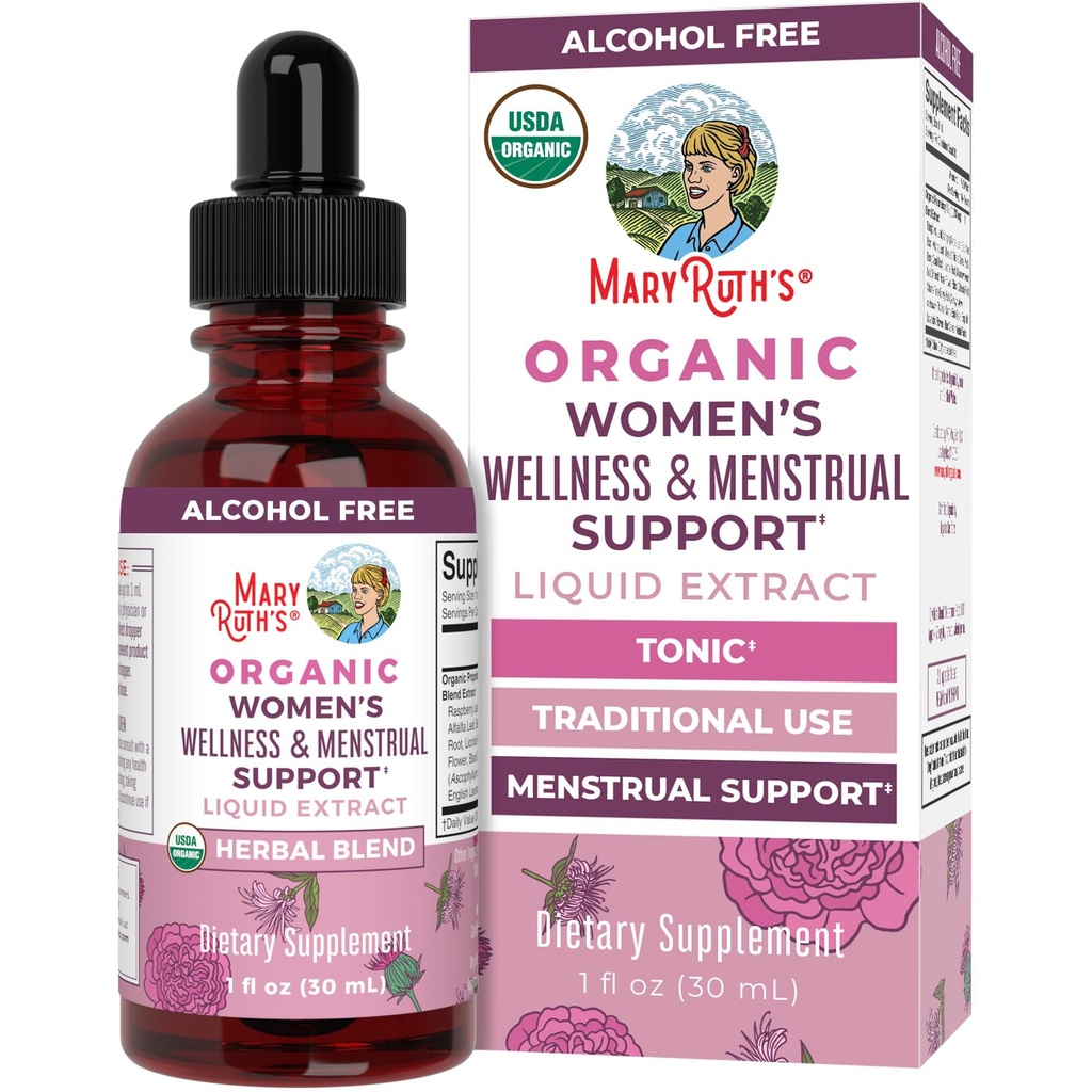 MaryRuth Organics USDA Organic Women 's Ecological Wellness Liquid Herbal Supplements