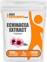 BulkSupplements.com Echinacea Extract Powder - Echinacea Extract, Herbal Supplement for Immune Support - Vegan & Gluten Free, 500mg na jedną porcję, 1 kg (2,2 kg) (opakowanie po 1)