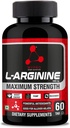 Sport Nutrition L- Arginina 1000mg Suplement do wzrostu mięśni, Stamina, Immune Booster & Energy, 60 tabletek