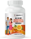 BariatricPal "ALL- IN- ONE" Do żucia wielowalutamina z cytrynianem wapnia i żelazem - pomarańcza (Cleanance: Best by June 30, 2025)