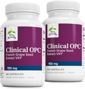 Terry Natural Clinical OPC - Kardioviral Health & Focus Supplement - Suplement diety z Grape Seed Extract & Lecytyna słonecznikowa - Wsparcie immunologiczne - 150 mg, 60 Softgels (Opakowanie 2)