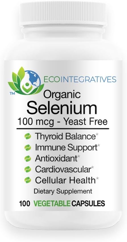 SE- 100 100 µg (100 hrabiego) - Pure Selenium Year Free Supports Immune, cardioviral, and Thyroid Health