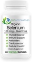 SE- 100 100 µg (100 hrabiego) - Pure Selenium Year Free Supports Immune, cardioviral, and Thyroid Health