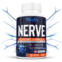 Alpha Lipoic Acid 600mg, Nerve Support Supplement Enriched z tiaminą, Kurkumina, Ginger Root i Witamina B6, B12 Wszystkie w jednym z 124; Vegan Neuro Health Supplement, Lab Tested, 30 Kapsułki