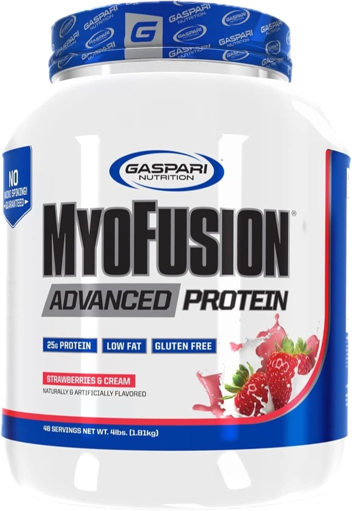 Gaspari Nutrition Miofusion Zaawansowany proszek białkowy, truskawki i śmietana, 4.59 funt