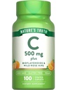 Nature 's Truth Witamina C z Rose Hips i Bioflavonoids 124; 500mg Bis124; 100 Caplets 124; Wegan, Non-GMO & Gluten Free
