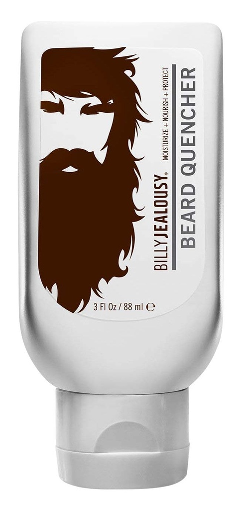 Billy Zazdrość Beard Quencher, Nourishing i wzmacnianie nawilżacz do grzywy i skóry z masłem Shea, Amino Acids i Black Oat Seed, Fights Frizz, Relieves Itch and Flakes, 3 Fl Oz