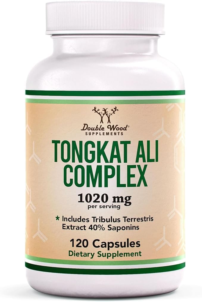 Tongkat Ali - 1000mg (2 miesiące dostaw) - Zdrowie mężczyzn - 200: 1 Ekstrakt (Longjack) Eurycoma Longifolia, z 20mg Tribulus Terrestris (Tribulus Terrestris) przez podwójne drewno
