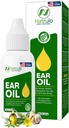 Organiczny olej uszny do infekcji ucha - Naturalne krople do uszu ból ucha, pływacki Uszy & Wosk Usuwanie - Dzieci, Dorośli, Baby & Dog Earache Remedy - Uszy krople z Mullein, Czosnek Made in USA (0.5 Oz)