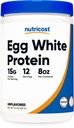 Nutricost Białego białka jaja proszek 8oz (Unflavored) - Non- GMO, Gluten Free