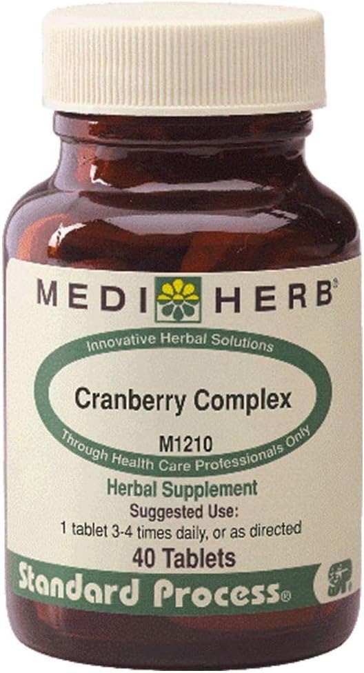 MEDHERB Kompleks żurawinowy - Zachęcać do zdrowej funkcji trakcji moczowej - Promować zdrową florę w Trakcji moczowej - Naturalne składniki - Organiczne dodatki ziołowe - Made in USA - 40 Tabs