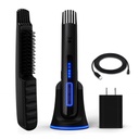 Prostownica Beard Straugh Carbon X - Ogrzewana szczotka do włosów + Beard Straightener dla mężczyzn - Szczoteczka do włosów Beard Beard & Straightening Comb - Przywracalne, 3 Ustawienia ciepła, Micro-Fibre Protective Sleeve Zawarte