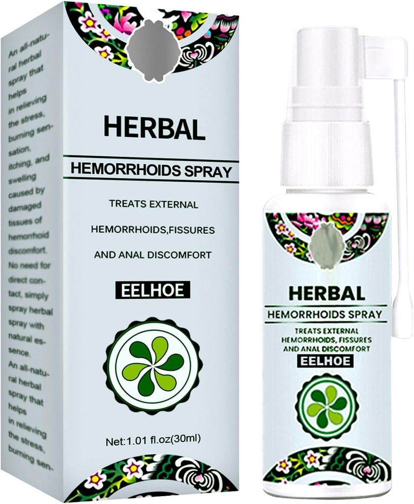Leczenie hemoroidów - szybka ulga z Hemocare Herbal hemoroidy Spray & Analese Numb Cream (1 PCS)