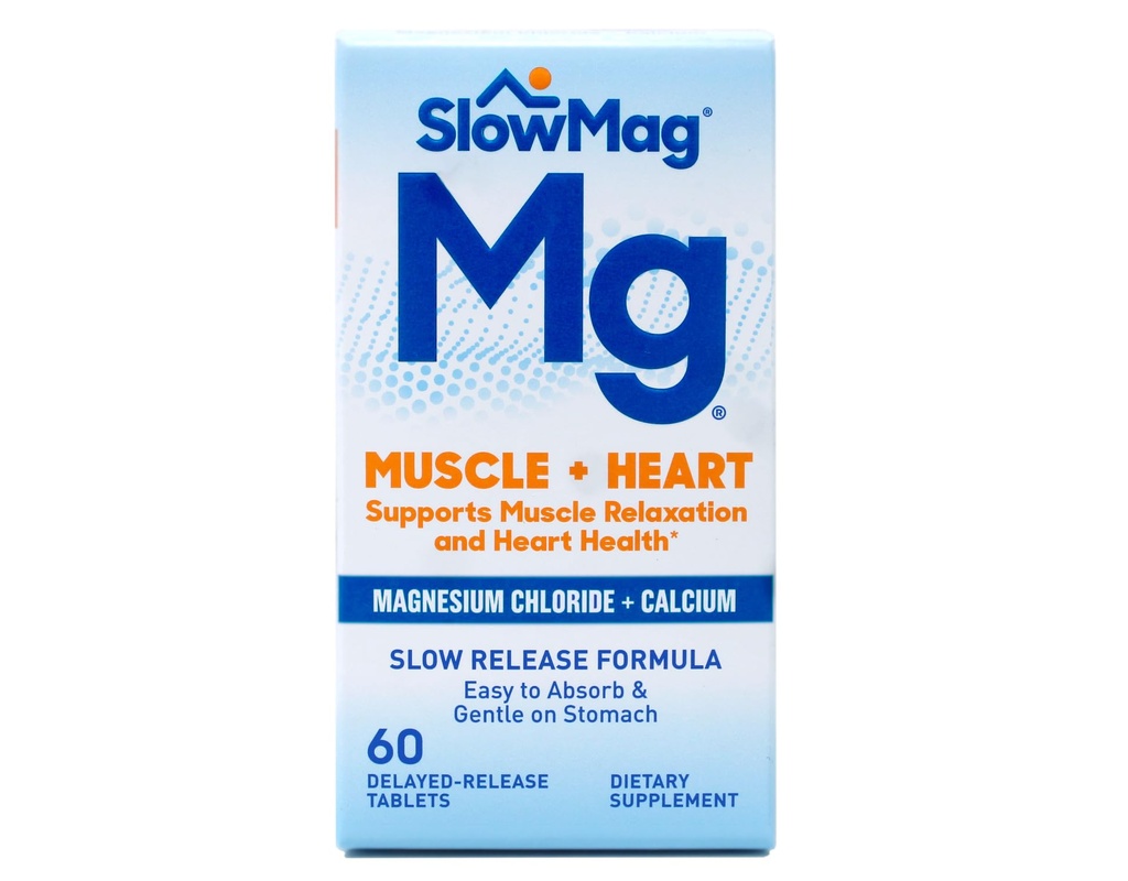 Slow- Mag Chlorek magnezu Plus Wapnia tabletki 60